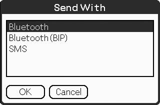tap a file you want to send. Tip Sending image files You can select a method of sending data in the Send With dialog box.