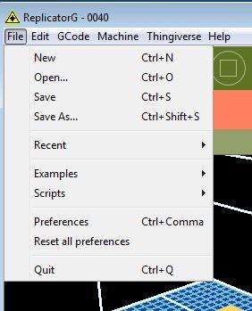 Click File > Preferences, then click Select