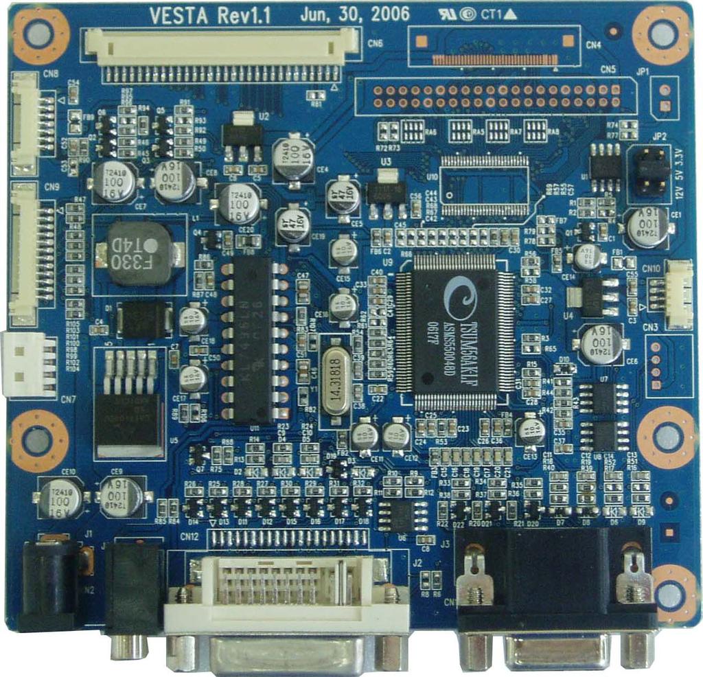 4.2. BOARD WITH THE STANDARD CONNECTORS CONFIGURATION (Part# : LDB-XXXXXVT-XXXX) Panel I/F LVDS Panel I/F