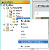 2 3 1 You may also rename the folder by right-clicking the folder and selecting 3 from the context menu. 2 )Input a new name and press [Enter] key.