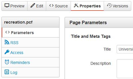 Properties Overview Properties refers to several ancillary items related to a file.