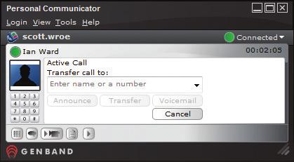 To transfer a call: You can transfer an active call without talking to the person you are transferring the call to (cold transfer), or you can consult with the person who will receive your