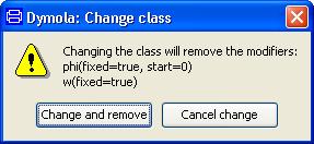 Warning message when changing class to a protected one. New > Duplicate class. A suitable name for the model is MyCoupledClutches.