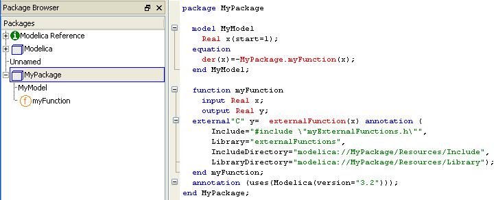 For more information (an examples) please see Modelica Language Specification, version 3.2, section 12.9.4. This document is available using the command Help > Documentation in Dymola.