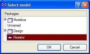 Selecting the model to calibrate. Add inputs to the model. Click OK. The model is now translated in order to gather information to support the further setup of the calibration task.