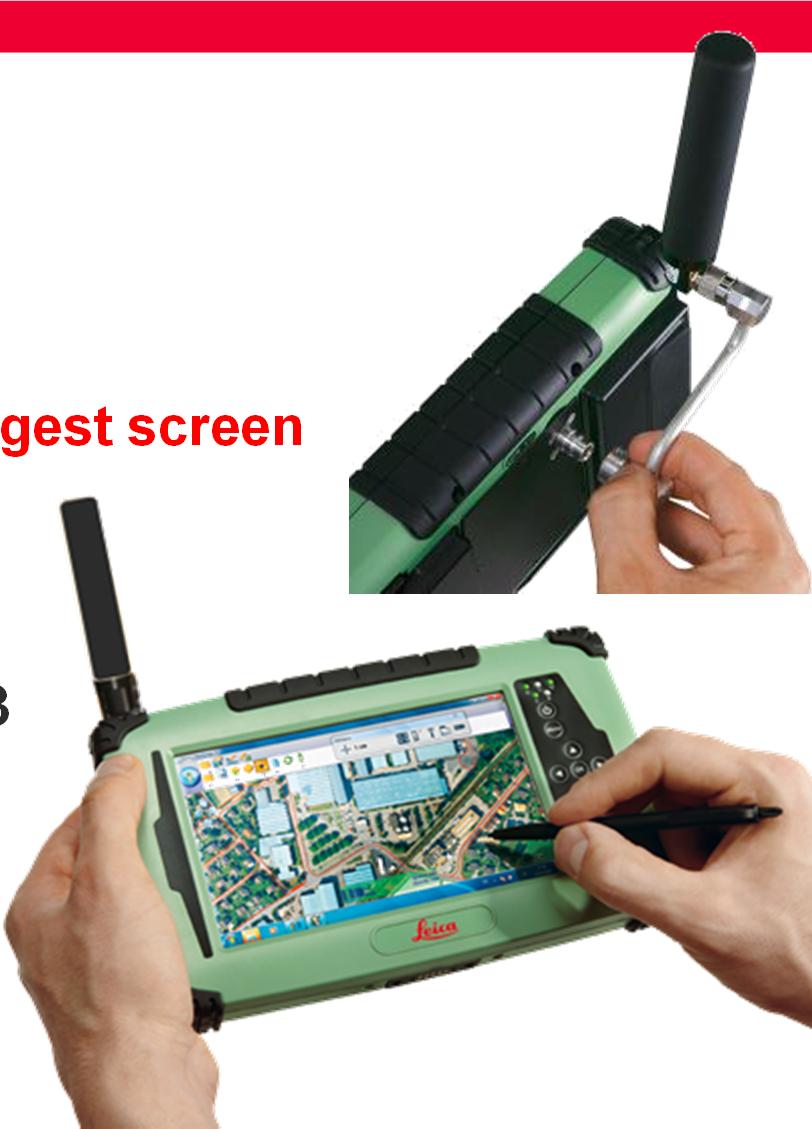 Leica Zeno GIS series The CS25 GNSS Leica CS25 GNSS best accuracy with the largest screen