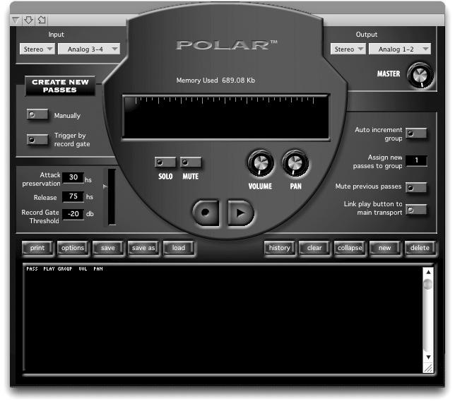 18 DPP App_C 1/10/05 2:23 PM Page 32 APPENDIX C} Polar Figure C.1 Digital Performer s Polar window.