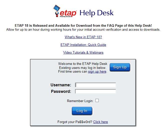 4) On the Help Desk Portal login page, specify Username and Password. Then click Log In button.