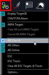 Targets Target Overview Nobeltec TimeZero Odyssey Trident can track multiple types of targets: ARPA and MARPA targets transmitted by your Radar Note: A Heading Sensor is required to display ARPA or
