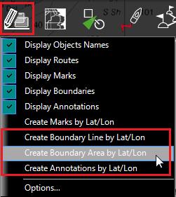 Marks and Objects Delete or Rename Boundary Right click on a boundary and choose the corresponding option (Rename Mark or Delete Mark) from the drop down menu.
