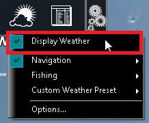 Weather Displaying Weather Data Displaying Graphically When you download a Weather File from the Update Work Space, Nobeltec automatically opens the file for you.