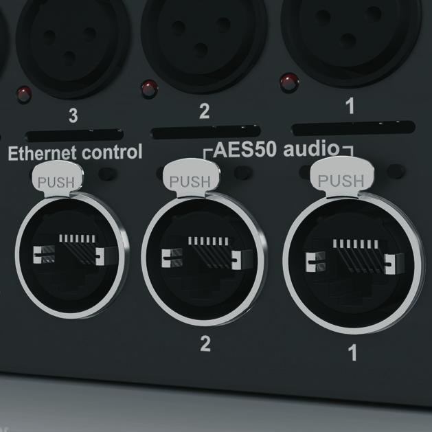 96 khz or 48 khz Operation DL151 supports multiple sample rates for the AES50 connections - 96 khz for use with MIDAS PRO Series, and 48 khz for use with MIDAS