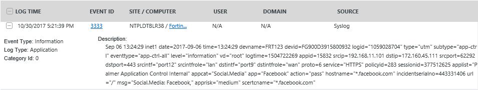 Logs Considered: Import Fortinet Firewall Knowledge Pack into EventTracker NOTE: Import knowledge pack items in the following sequence: Knowledge Objects Alerts Token Templates Flex Reports NOTE: