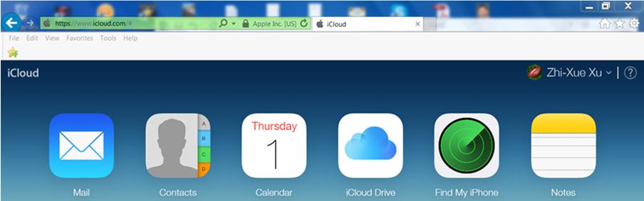 Fig. 7 Applications in Apple icloud Apple icloud offers Family Sharing.