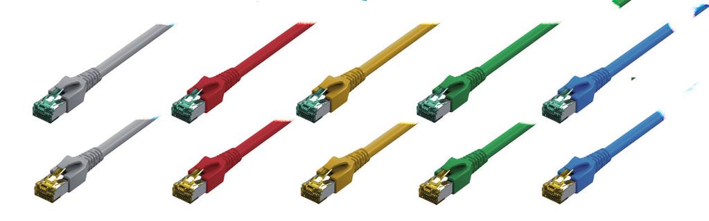 Patch Cable RJ45 FlexBoot Cat. 6A ISO / IEC, Shielded sacon TM31 Connection cable RJ45/RJ45, shielded 1:1 pinout with sacon connector and FlexBoot boot.
