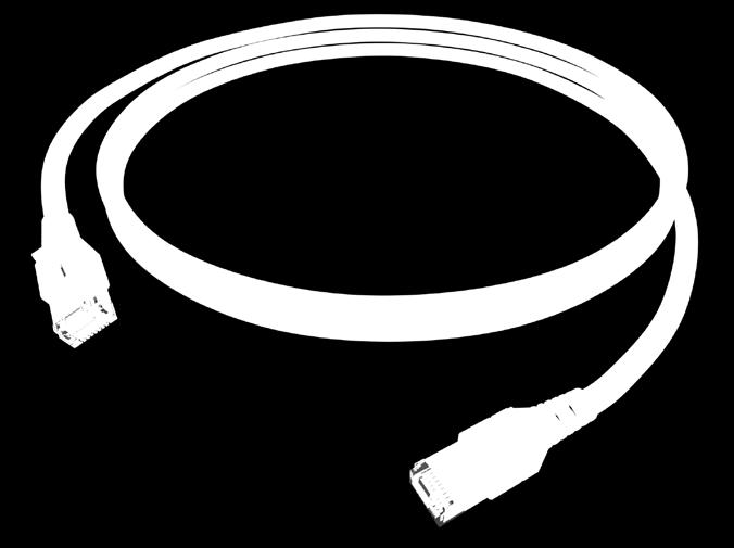 3; 10BaseT; 100BaseT; 1000BaseT; 10GBaseT; Eigenschaften: Patch cable Cu Cable color Gland Electrical specifications AWG23/1 - F/FTP or U/FTP blue white-transparent black Cat.