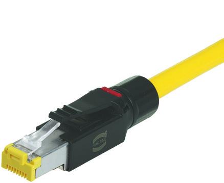 Field installable RJ45 plug Cat. 6 HARTING RJ Industrial 10G HARTING RJ Industrial 10G connector set, 8-poles for assembly of RJ45 system cables.