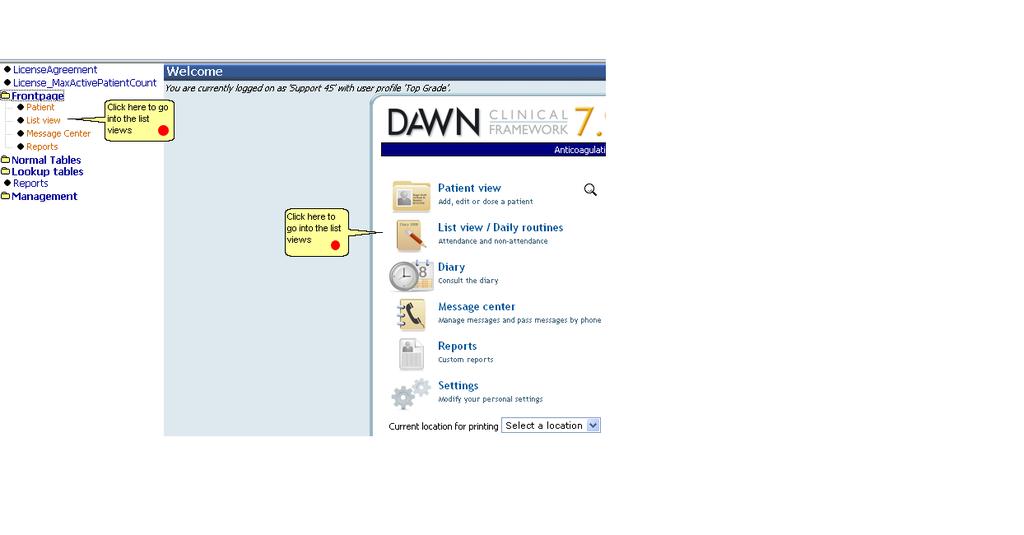 42 Dawn Version 7 E-Manual List Views - What are They? List Views are lists of patient records selected and ordered on predefined criteria.