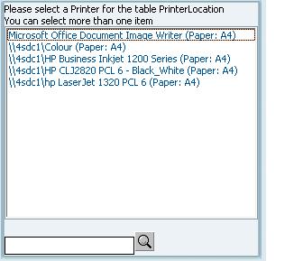 66 Dawn Version 7 E-Manual Select the required printer and click OK (or select multiple