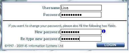 36 Dawn Version 7 E-Manual on the Login button: If your password change has been successful, the system should log you into DAWN. If you are unsuccessful, a message should appear telling you why, e.g., 'user name incorrect', 'password incorrect'.