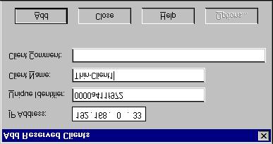 The Unique Identifier is the Ethernet MAC address (Physical address) of the client, this is usually found on the outside of the box or packing slip, and may be displayed on screen when switched on.