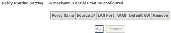 IP Version: Select the IP version to be IPv4. Destination IP address/prefix length: Enter the destination IP address. Interface: select the proper interface for the rule.