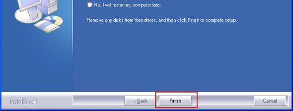 Step 9: After the driver installation process is complete, a confirmation screen appears (Figure 7-24).