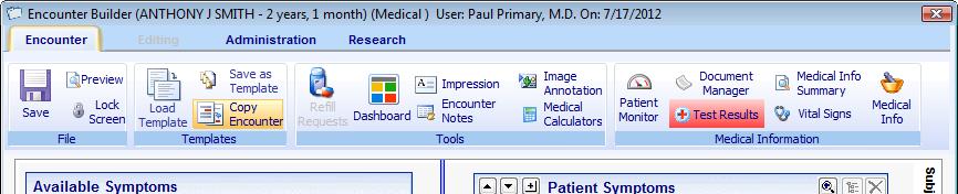 the Encounter Ribbon has been moved to the Encounter tab (Figure 4.3). Figure 4.