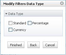 Data Type: Allows you to filter by