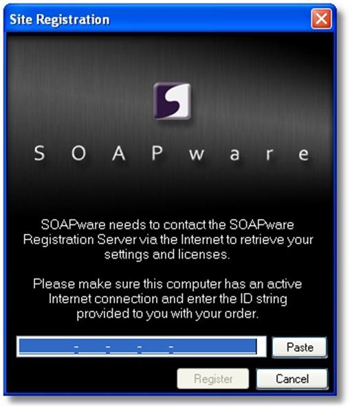 Registering SOAPware Before you start using SOAPware for the first time, you will need to register the product.