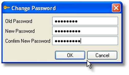 To change the current password......type soapware into the Old Password box, the new password into the New Password box, and then the Confirm Password boxes.