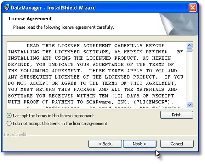 Click Next on the Welcome Screen. Read the License Agreement On the License Agreement screen, please read the license agreement.