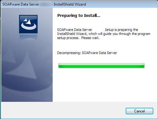 1. SOAPware Data Server InstallShield Wizard Once launched, the SOAPware