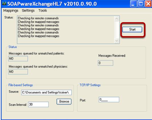 SOAPwareXchangeHL7 User Guide In this lesson you will find a brief walk through for setting up and using the SOAPwareXchangeHL7.