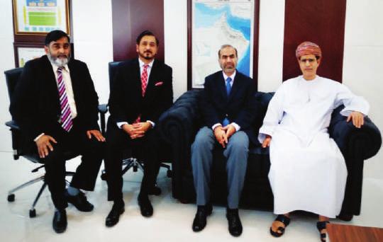 NESPAK professionals visit Oman for business promotion Mr. Imran Waheed, Vice President Construction Management Division and Mr.