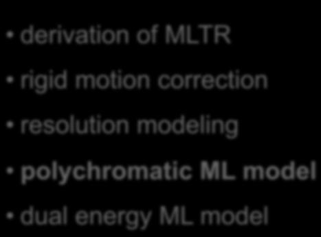 ML reconstruction for CT derivation of MLTR