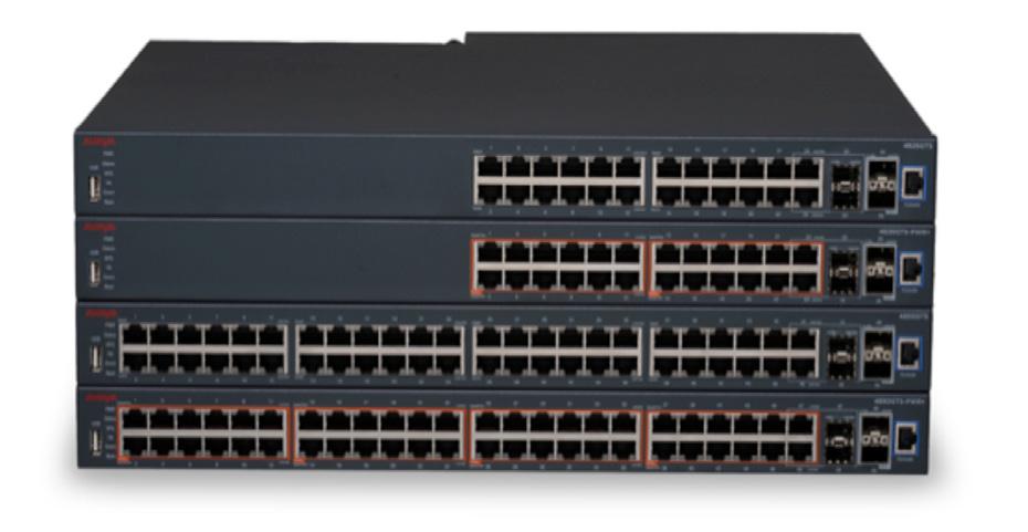 The Avaya Ethernet Routing Switch 4800 Series is a Stackable Chassis system providing high-performance, convergence-ready, secure and resilient Ethernet switching connectivity.