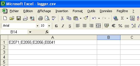 Chapter : 13. Communication Backup using SD Cards: The SD card must contain a file named logger.csv.