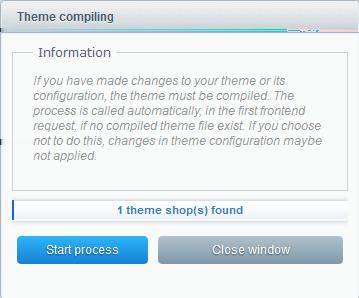 Step 4 In order to guarantee a proper operation of the plugin, it is necessary to clear the Shopware cache and recompile the Shopware theme.