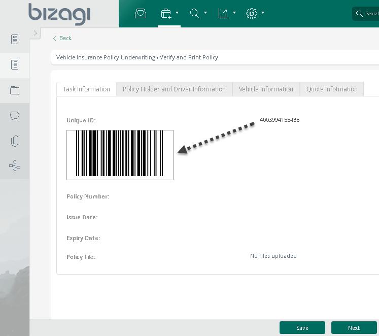 Configuring and using the Bar code generator Widget Overview The Bar code generator for Bizagi is available for download at Bizagi Widget Xchange.
