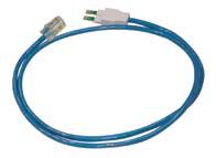 0m White 6451 2 080-11 HighBand Patch Cord, 1/2-pair to RJ45 Bag of 2 2.