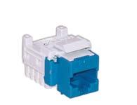 Outlets Keystone Right Angle RJ45 Outlet For mounting into Keystone surface mount boxes and Keystone faceplates. Category 5e RJ45 outlet. IDCs are at a right angle to contacts.