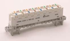 Modules HighBand 16 Switching Module Category 5e Switching Module for termination of 4 incoming 4-pair cables and 4 outgoing 4-pair cables. Colour coded for ease of termination.