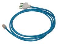 HighBand 10 Patch Cord, 4-pair (2 Patch Cords shown) HighBand 10 Patch Cord, 4-pair Bag of 2 1.0m Blue 6451 2 101-10 HighBand 10 Patch Cord, 4-pair Bag of 2 2.