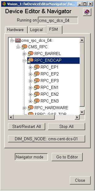 Tools Provided by JCOP Frame Work Device Editor and Navigator (DEN) Main user interface to the Framework. Configuring devices, users login.