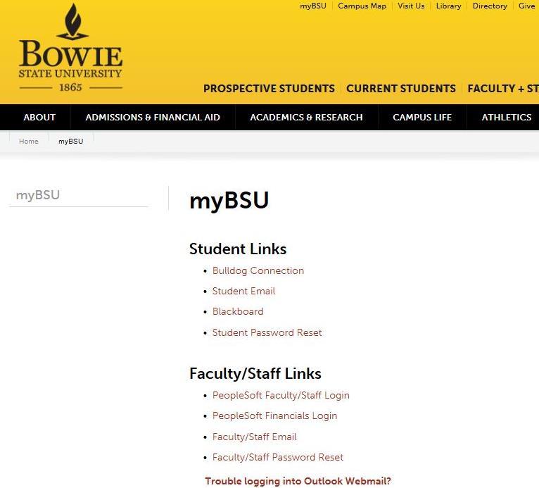 STEP 3: Under Faculty/Staff Links