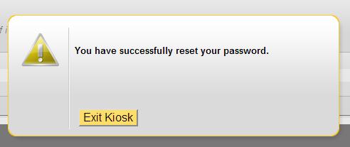 Be sure to test your new password.