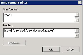 Figure 54 The Time Formula editor o. Click OK to save your changes and dismiss the Time Formula Editor dialog. p.