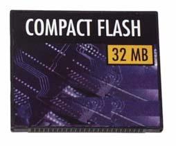16 Using CompactFlash cards CF = CompactFlash CAUTION! - Observe the following guidelines to avoid damaging the printer or the CF card. Only use CF -cards approved by the manufacturer.