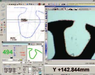 The curve tool also allows the software to trace around the profile of components.